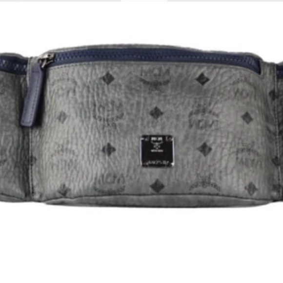 MCM Slate Gray Monogram Waist Bag - Picture 2 of 3